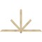 Ekena Millwork Kennewick Rough Sawn Timber Gable Bracket, Douglas Fir, 84"W x 45"H x 2"D x 4"F, 13/12 Pitch GBW084X45X0204KEN00RDF - alternate 1